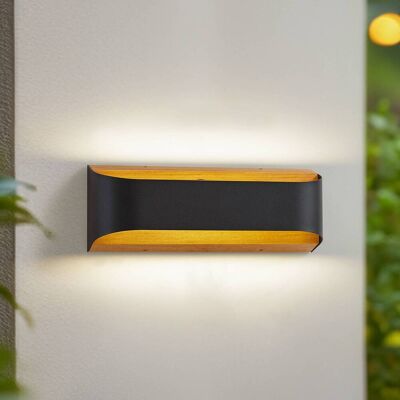LED utomhus vägglampa Lenore Lindby, Svart, Aluminium / grå / zink, Modern, LED-vägglampa utomhus LED utomhus vägglampa Lenore Lindby, Svart, Aluminium / grå / zink, Modern, LED-vägglampa utomhus