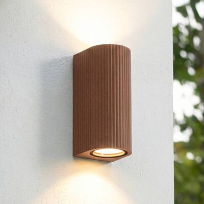 Vägglampa utomhus Aluvo Lindby, dimbar, Brun / rost, Aluminium / grå / zink, Modern, Utomhusvägglampa Vägglampa utomhus Aluvo Lindby, dimbar, Brun / rost, Aluminium / grå / zink, Modern, Utomhusvägglampa