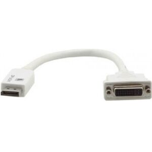 Kramer Displayport - Dvi-I (Hane - Hona) -Adapterkabel, Vit