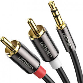UGreen 3,5 mm ljudkabel hane - 2xRCA hane 3m - 3m UGreen 3,5 mm ljudkabel hane - 2xRCA hane 3m - 3m