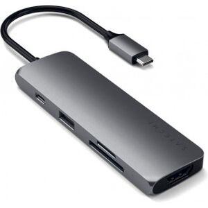 Satechi Aluminium USB-C Multiport Pro - Stjärngrå Satechi Aluminium USB-C Multiport Pro - Stjärngrå