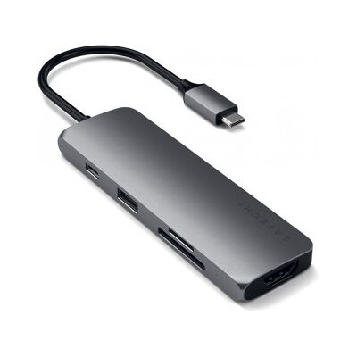 Satechi Aluminium USB-C Multiport Pro - Stjärngrå Satechi Aluminium USB-C Multiport Pro - Stjärngrå