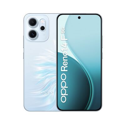 Oppo Reno14 F 5g Telefon, 256/8 Gb, Opalblå Oppo Reno14 F 5g Telefon, 256/8 Gb, Opalblå