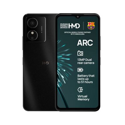 HMD Svart Arc Telefon - Smartphone - 64GB/2GB - Android 14 HMD Svart Arc Telefon - Smartphone - 64GB/2GB - Android 14