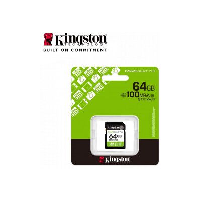 Kingston 64 Gb Sdxc Canvas Select Plus Gen3 Uhs-I U1 V10 Minneskort Kingston 64 Gb Sdxc Canvas Select Plus Gen3 Uhs-I U1 V10 Minneskort