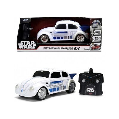 Jada Star Wars R2d2 Vw Drag Beetle, Radiostyrd Bil Jada Star Wars R2d2 Vw Drag Beetle, Radiostyrd Bil