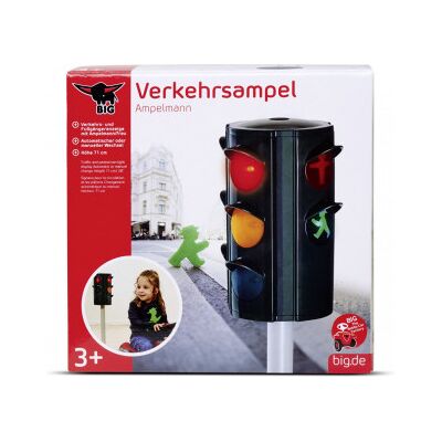 BIG Amplemann Trafikljus Med Ljus- Och Ljudfunktion BIG Amplemann Trafikljus Med Ljus- Och Ljudfunktion