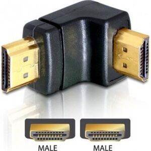 Deltaco Hdmi -Vinklad Adapter, 19-Pin Hane-Hane