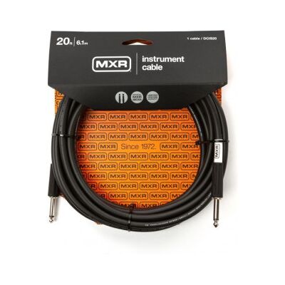 Dunlop MXR DCIS20 Svart 6 m Rakt - Instrumentkabel Dunlop MXR DCIS20 Svart 6 m Rakt - Instrumentkabel