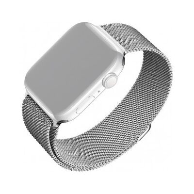 FIXED Rostfritt stål mesh armband för Apple Watch - Silver FIXED Rostfritt stål mesh armband för Apple Watch - Silver