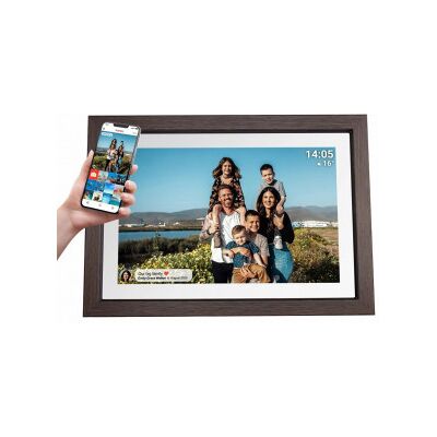 Denver Frameo Pff-1040dw 10,1" Digital Fotoram, Mörkt Trä Denver Frameo Pff-1040dw 10,1" Digital Fotoram, Mörkt Trä