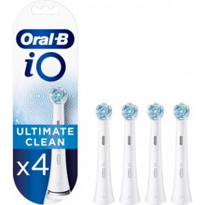 Oral-B Io Ultimate Clean -Byteborstar, Vit, 4 St.
