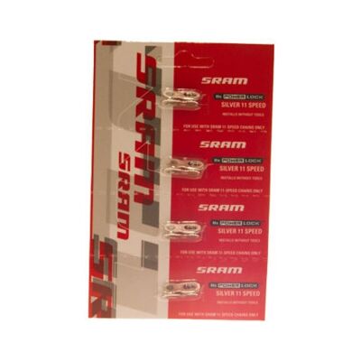 SRAM Silver PowerLock Kedjeförbindelse - 11 Växlar SRAM Silver PowerLock Kedjeförbindelse - 11 Växlar