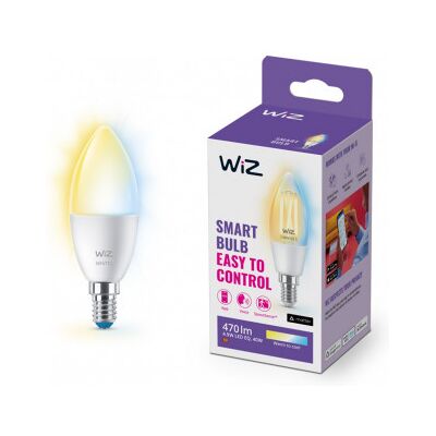 WiZ Smartlampa, E14, Tunable White - Nyanser Av Vitt Ljus, Wi-Fi, 2700 WiZ Smartlampa, E14, Tunable White - Nyanser Av Vitt Ljus, Wi-Fi, 2700