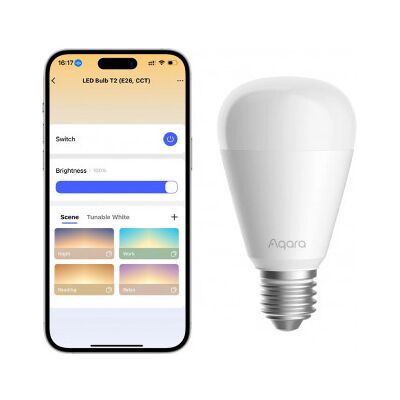 Aqara Led-Lampa T2 Smart Lampa, Vita Nyanser, E27 Aqara Led-Lampa T2 Smart Lampa, Vita Nyanser, E27