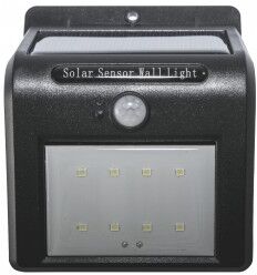 Solaris LED utomhusbelysning med rörelsesensor - Svart Solaris LED utomhusbelysning med rörelsesensor - Svart