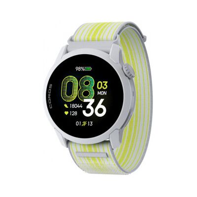 Coros Watch Pace 4 Sportklocka, Med Vitt Nylonarmband Coros Watch Pace 4 Sportklocka, Med Vitt Nylonarmband