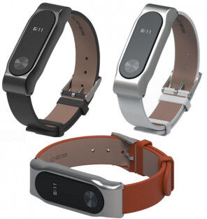 Xiaomi Mi Band 2 läderarmband - Vit Xiaomi Mi Band 2 läderarmband - Vit