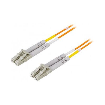 Deltaco Fiberoptisk kabel 20m OM1 Dubbellänk LC - Fiberoptisk kabel Deltaco Fiberoptisk kabel 20m OM1 Dubbellänk LC - Fiberoptisk kabel