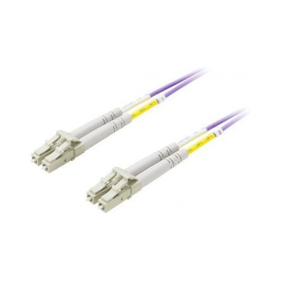 Deltaco - Fiberkabel - LC - LC - 2m - OM4 - Violet - Nätverkskabel Deltaco - Fiberkabel - LC - LC - 2m - OM4 - Violet - Nätverkskabel
