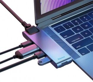 Baseus Macbook Pro 7-i-1 USB Type C-hubadapter Baseus Macbook Pro 7-i-1 USB Type C-hubadapter
