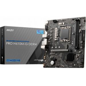 MSI Pro H610m-G Ddr4 Lga1700 Microatx Moderkort