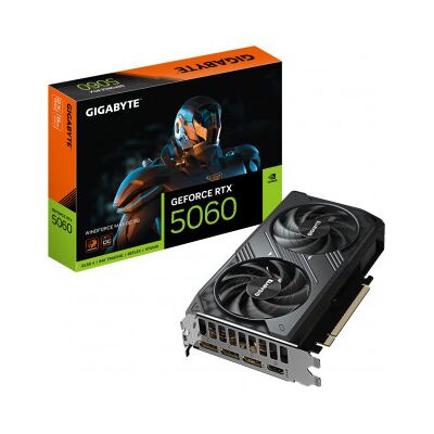 Gigabyte Geforce Rtx 5060 Windforce Max Oc 8 Gb Gddr7 Grafikkort Gigabyte Geforce Rtx 5060 Windforce Max Oc 8 Gb Gddr7 Grafikkort