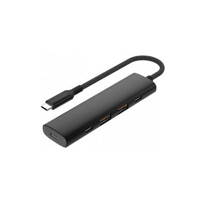 Fuj:tech Slim 5-Portars Usb-C-Hubb, 100 W Pd Fuj:tech Slim 5-Portars Usb-C-Hubb, 100 W Pd