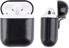 Airpods skyddsfodral i konstläder - Röd Airpods skyddsfodral i konstläder - Röd