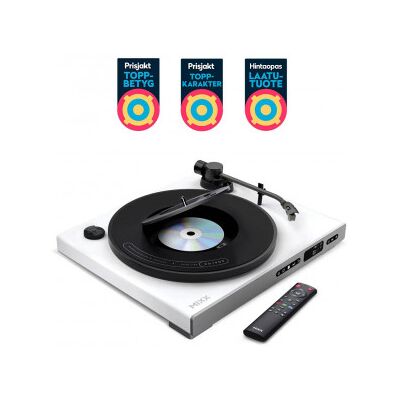 Mixx Analog Plus 2-I-1 Vinyl- Och Cd-Spelare, Vit Mixx Analog Plus 2-I-1 Vinyl- Och Cd-Spelare, Vit