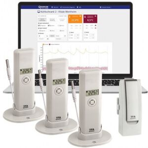 Suomen Lämpömittari Suomen Termometer 8228 -Weatherhub, Startpaket Pro, 3 Sändare + Gatewa