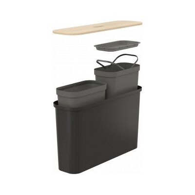 Orthex Smartstore Collect Slim 46 L Sorteringsset, Svart Orthex Smartstore Collect Slim 46 L Sorteringsset, Svart