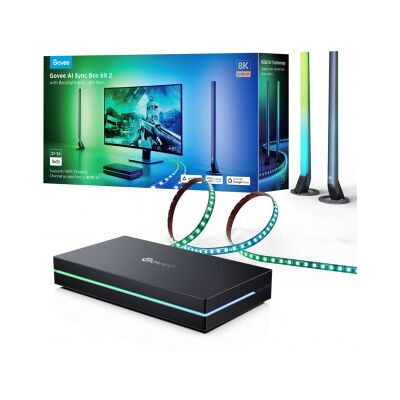 Govee AI Sync Box Kit 2 - Smart belysning - Wi-Fi/Bluetooth Govee AI Sync Box Kit 2 - Smart belysning - Wi-Fi/Bluetooth