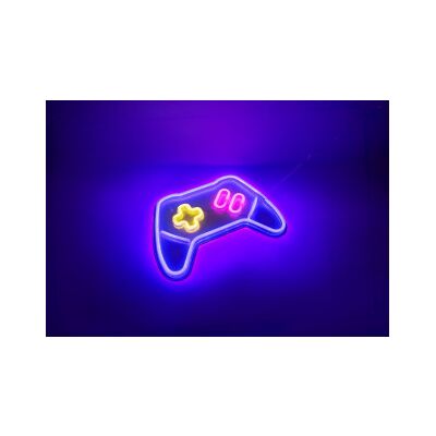 Fuj:tech Neon Game Pad -Led Vägglampa, Spelkontroll Fuj:tech Neon Game Pad -Led Vägglampa, Spelkontroll