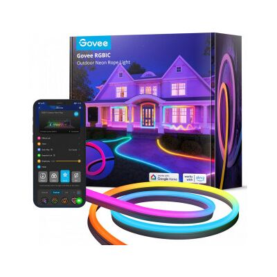 Govee RGBIC Neon LED-strip - 10m Vattentät för Utomhusbruk Govee RGBIC Neon LED-strip - 10m Vattentät för Utomhusbruk