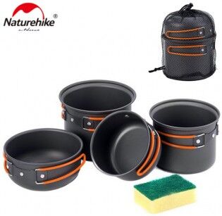 Naturehike Kastrullset med 4 delar Naturehike Kastrullset med 4 delar