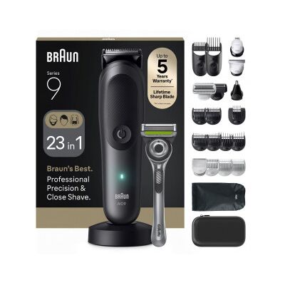 Braun All-In-One Series 9 23-I-1 Raksetrimmer-Set, Aio9560, Grå Braun All-In-One Series 9 23-I-1 Raksetrimmer-Set, Aio9560, Grå