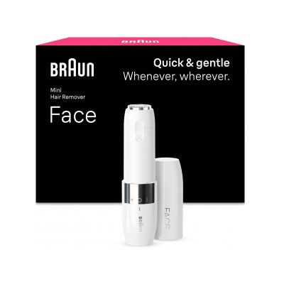 Braun Mini Hårborttagningsapparat, Ansiktstrimmer, Fs1000, Vit Braun Mini Hårborttagningsapparat, Ansiktstrimmer, Fs1000, Vit