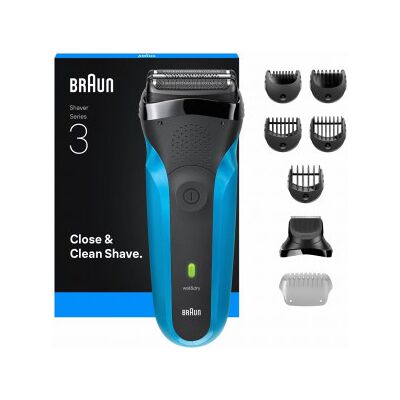Braun Series 3, 310bt Wet&dry; -Rakapparat Med Skäggtrimmertillbehör Braun Series 3, 310bt Wet&dry; -Rakapparat Med Skäggtrimmertillbehör