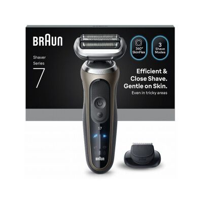 Braun Series 7, 72-C1200s Wet&dry; -Rakapparat Med Skäggtrimmertillbehö Braun Series 7, 72-C1200s Wet&dry; -Rakapparat Med Skäggtrimmertillbehö