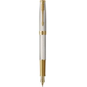 Parker Sonnet Mistral Gt Bläckpenna - Smal Spets, Silverkropp