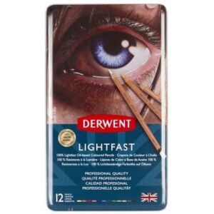 Derwent Lightfast -Färgpennsset 12 Stycken
