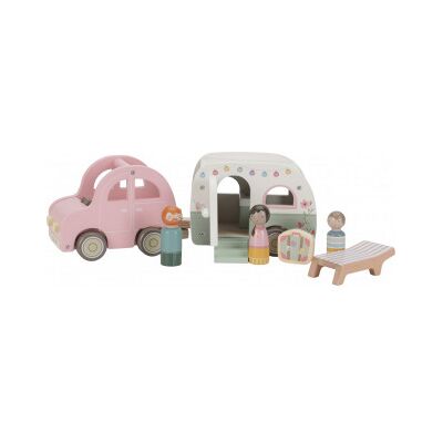 Little Dutch - Träbil Och Husvagn Little Dutch - Träbil Och Husvagn