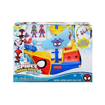 Hasbro Spidey Webs Ahoy Bubblafartyg, Skeppslekset Hasbro Spidey Webs Ahoy Bubblafartyg, Skeppslekset