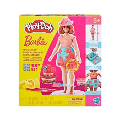 Play-Doh Barbie Blommor Och Fransar, Modellervaxset Play-Doh Barbie Blommor Och Fransar, Modellervaxset