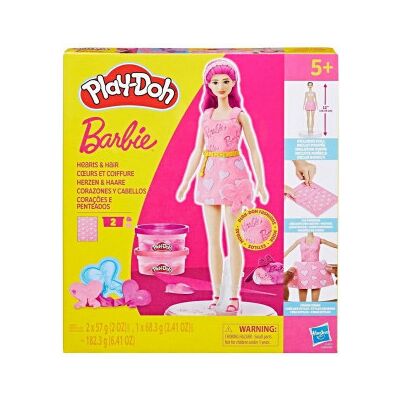 Play-Doh Barbie Hjärtan Och Hår, Modellervaxset Play-Doh Barbie Hjärtan Och Hår, Modellervaxset