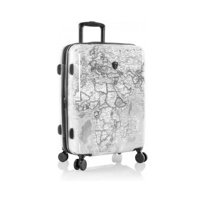 Heys Journey 3g Fashion Spinner 66 Cm -Resväska, Svartvit Karta Heys Journey 3g Fashion Spinner 66 Cm -Resväska, Svartvit Karta