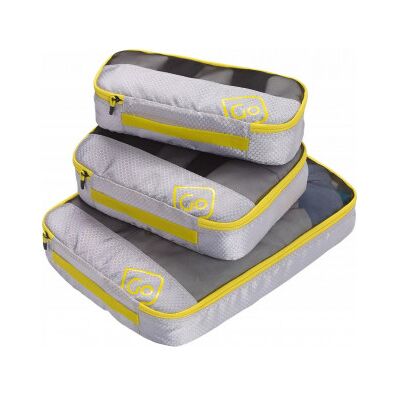 GoTravel Triple Packing Cubes -Packpåsar, 3-Delad, Gul GoTravel Triple Packing Cubes -Packpåsar, 3-Delad, Gul