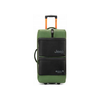 Delsey Jeep Js006b Trolley Duffle Resväska, 73 Cm, Grön Delsey Jeep Js006b Trolley Duffle Resväska, 73 Cm, Grön