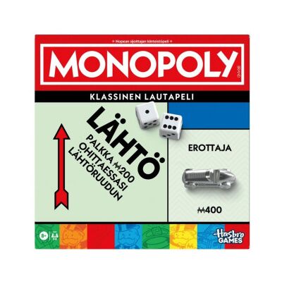 Monopoly Classic Refresh - Brädspel med Förvaringslåda och Större Pjäser Monopoly Classic Refresh - Brädspel med Förvaringslåda och Större Pjäser